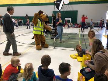 The Safety Dog Bus Tour  at  McNaughton Avenue Public School in Chatham on October 22, 2019 (Photo by Allanah Wills)