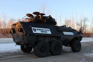 The Windsor Police Service's Tactical Rescue Vehicle is  unveilled, November 21, 2014. (photo by Mike Vlasveld)