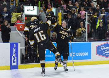 The Windsor Spitfires take on the Sarnia Sting, March 24, 2018. (Photo courtesy of Metcalfe Photography)