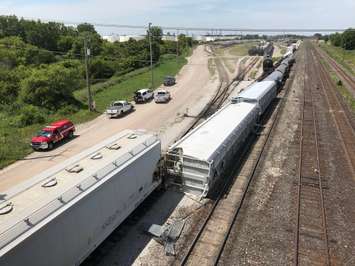 Train Derailment. July 12/18 (Photo by Melanie Irwin)
