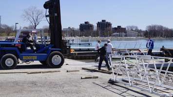 Construction of new Sarnia Bay boat ramp
April 26, 2018. (Photo by Colin Gowdy, BlackburnNews)