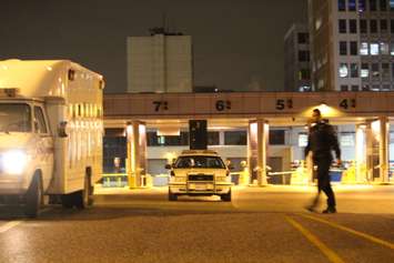 The Windsor police Explosive Disposal Unit attended the Detroit-Windsor Tunnel after a suspicious package was found on January 20, 2015. (Photo by Jason Viau)