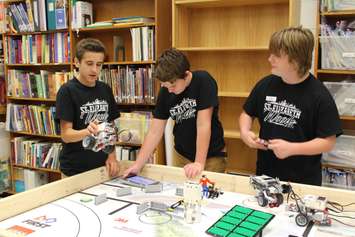 Students at St. Elizabeth Catholic School involved in the First Lego League Robotics extra-curricular program. November 2, 2016. (Photo by Natalia Vega) 