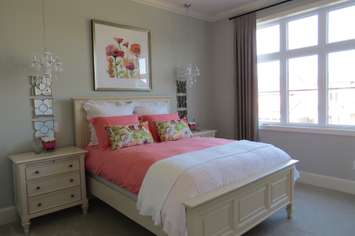 A bedroom in the Dream Lottery Home at 2337 Humberside Common in London, October 5, 2016. (Photo by Miranda Chant, Blackburn News)