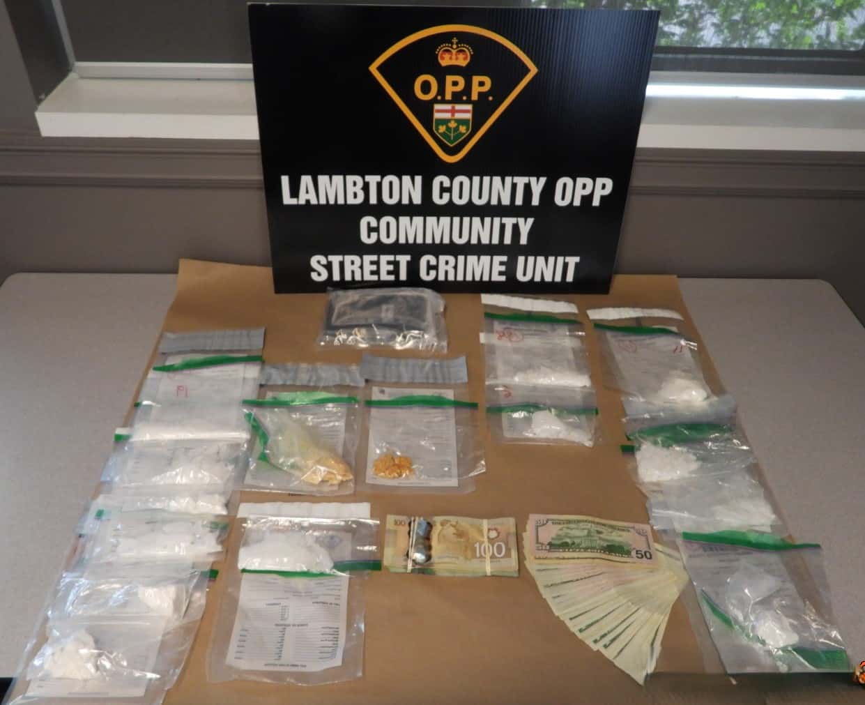 Traffic stop in Corunna leads to drug seizure, trafficking arrest