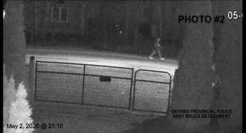 Grey Bruce OPP are looking to speak to this person in relation to the death of 25-year-old Emerson Sprung. Photo courtesy of the OPP.