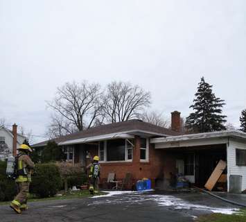 A dryer gets the blame for a house fire in Chatham. Nov 15, 2017. (Photo courtesy of CKFES)
