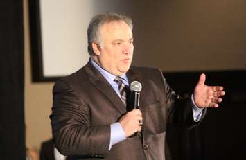 Domenic Papa founder of the WESPY Awards, March 28, 2016. (Photo by Maureen Revait)