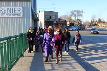 International Women's Day march in Chatham. March 8, 2017. (Photo by Natalia Vega)