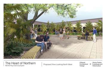 Northern Courtyard Proposal - Image courtesy of Ellwood Architectural Design in Sarnia.