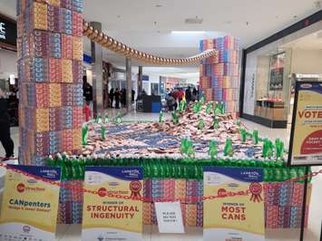 CANstruction Mar 5, 2023. Blackburn Media photo by Stephanie Chaves.