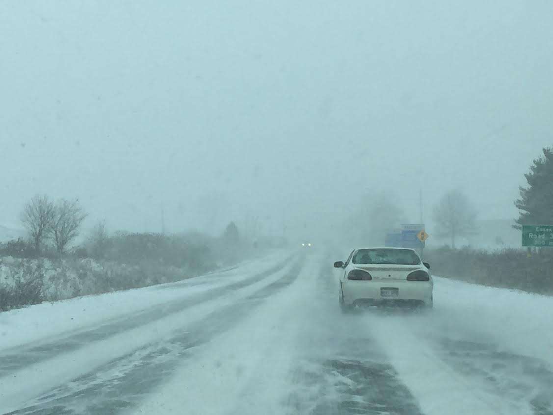 UPDATE: Snow Causes Slick Roads (Gallery)