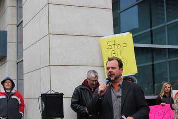 Windsor Day of Action against Bill C-51 Mar 14, 2015.  (Photo by Adelle Loiselle)