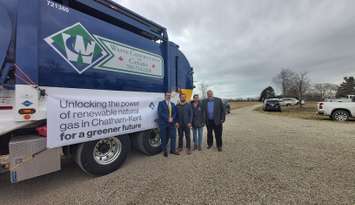 Waste Connections renewable natural gas announcement. (Photo by Paul Pedro)