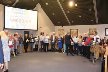 Chatham-Kent welcoming community presentation during Monday night's council meeting. April 10, 2017. (Photo by Natalia Vega)