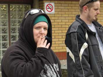 Around 30 people attended 4/20 at Victoria Park in London, April 20, 2017. (Photo by Miranda Chant)
