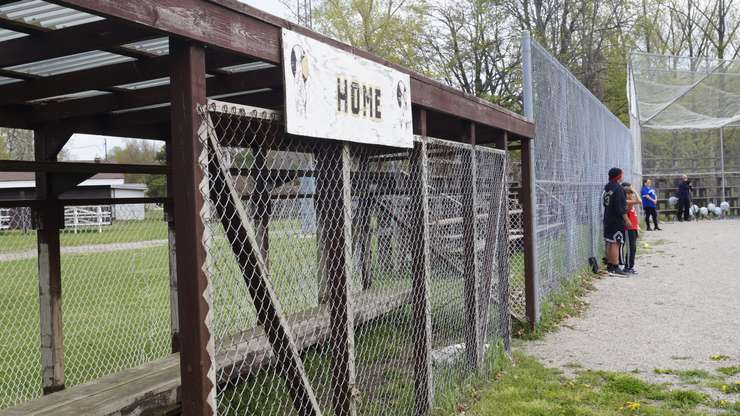 One of dugouts at the ballpark. May 1, 2024. (Photo by Natalia Vega) 