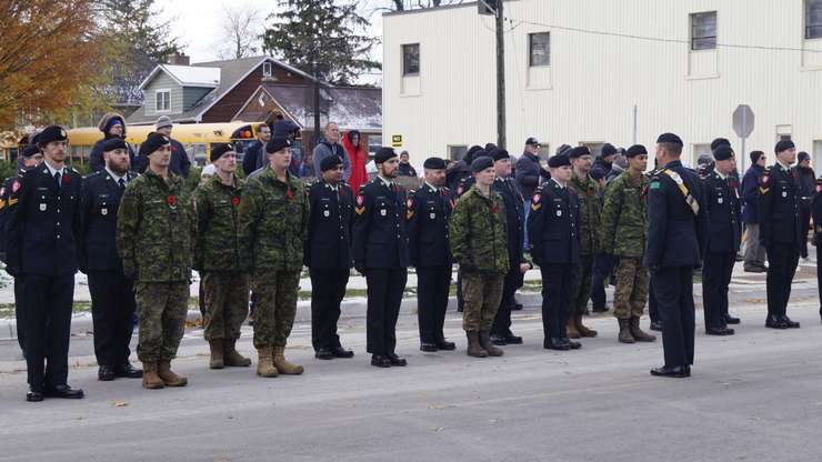Remembrance Day service held in downtown Sarnia. November 11, 2025. (Photo by Natalia Vega) 