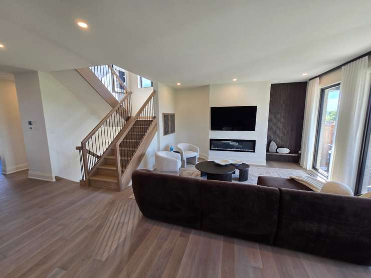 The living room in the 2025 Bluewater Health Foundation Dream Home - Sept. 10/25 (Blackburn Media Photo by Josh Boyce)