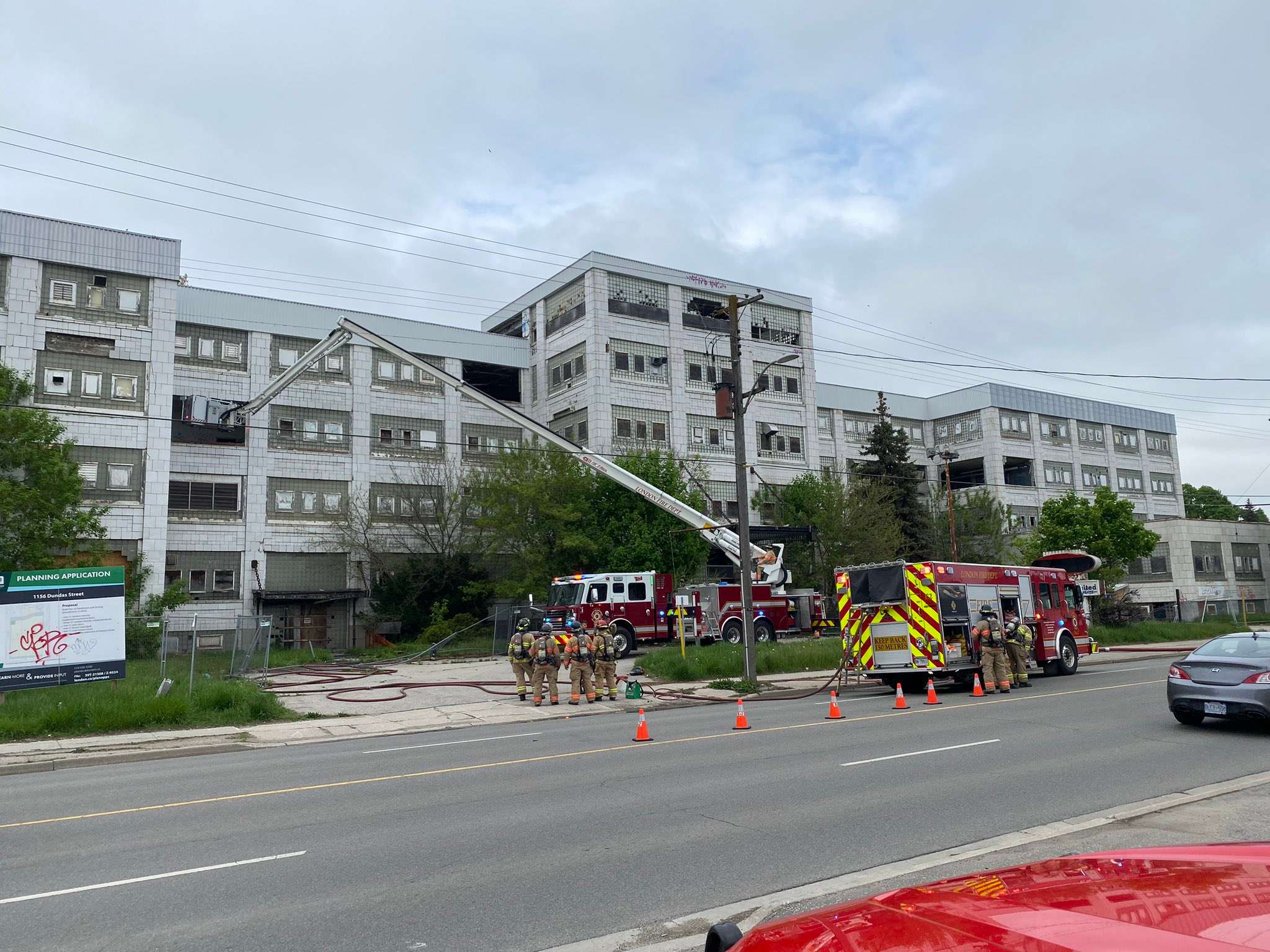 No injuries after fire at vacant building