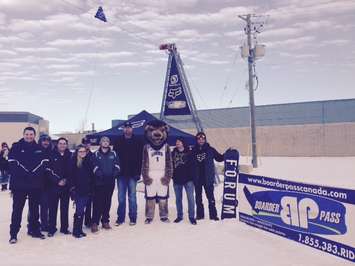 Ontario's first cable snow park opens at Lambton College. January 22, 2015 (BlackburnNews.com photo by Melanie Irwin)