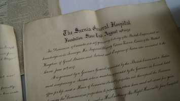 A Sarnia General Hospital time capsule from 1895 is opened. September 27, 2019 Photo by Melanie Irwin