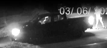 The suspect vehicle believed to be involved in two shootings in Oxford County. (Photo courtesy of Oxford OPP)