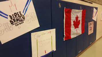 Olympic Champion Derek Drouin At St. Joseph's Catholic School Corunna - Nov 14/16 (Blackburnnews.com Photo By Jake Jeffrey)