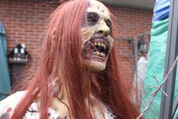 The 6th edition of Reaper's Gate Haunted Backyard Maze is put on at 3150 California Ave. in Windsor in support of Street Help. Photo taken October 21, 2016. (Photo by Ricardo Veneza)