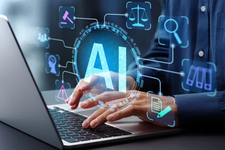 Individual using Artificial Intelligence on a laptop. Photo by tadamichi / iStock / Getty Images Plus via Getty Images