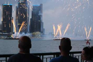 Thousands attend the 2015 Detroit Ford Fireworks Display along Windsor's waterfront on June 22, 2015. (Photo by Ricardo Veneza)