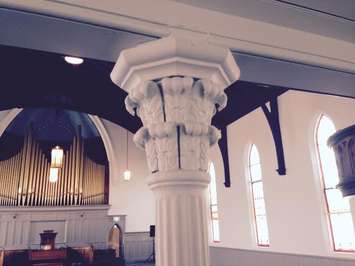 Architectural detail in former Chatham Baptist Church now The Kent 1874, July 21, 2015 (Photo by Simon Crouch)  
