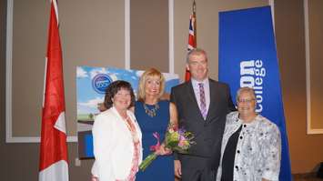 Lambton College receives $20-million in federal and provincial government funding for the Centre for Health Education and Sustainable Care. June 24, 2015 (BlackburnNews.com Photo by Briana Carnegie)