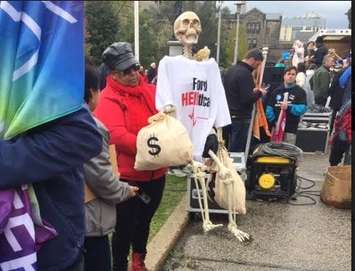 Health Care Rally at Queen's Park  Oct, 2018. Photo courtesy of Shirley Roebuck.