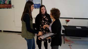 (left to right) Maggie Parkinson, Courtney Neilson, and Vera Lawler. November 23, 2018. (Photo by Colin Gowdy, BlackburnNews)