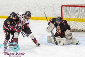 The Sarnia Legionnaires hosting the Chatham Maroons. 10 March 2022.  Shawna Lavoie Photography.