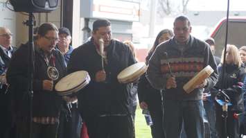 Sarnia's Day of Mourning ceremony. April 28, 2016 (BlackburnNews.com Photo by Briana Carnegie)