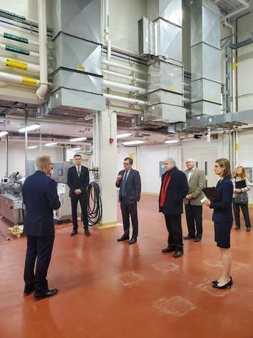 Minister of Natural Resources Jonathan Wilkinson tours the Western Sarnia-Lambton Research Park (Photo courtesy of Kerry's Klips Photography)
