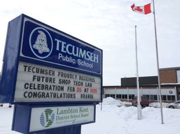 Tecumseh Public School in Chatham. February 26, 2015. (Photo by Jason Viau)