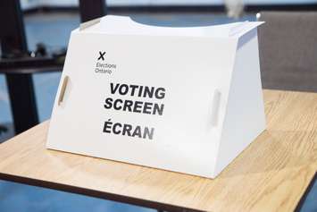 Voting screen. (Photo courtesy of Elections Ontario)