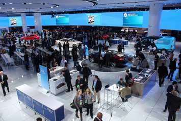 Scene from the North American International Auto Show in Detroit Michigan, January 11 2016. (Photo by Maureen Revait) 
