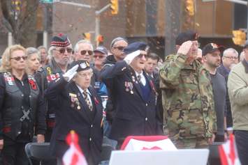 Remembrance Day service at the Windsor Cenotaph, November 11, 2022. 