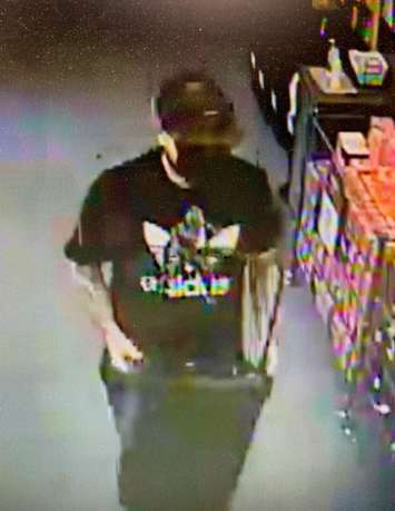 CK police are asking for help to identify this person after a theft at Giant Tiger in Chatham on August 24, 2022. (Photo from Chatham-Kent police)