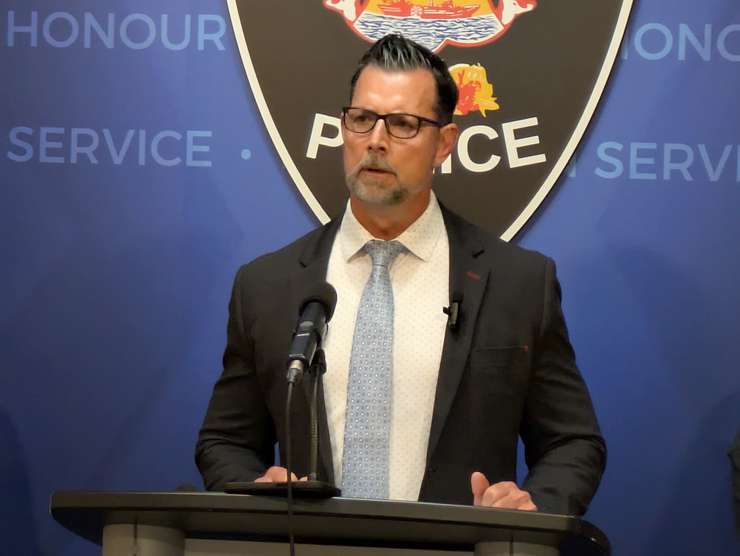 Windsor Police Staff Sergeant David Tennent provides an update on the Shahazad Hameedi case at police headquarters, September 12, 2025. Photo by Mark Brown/WindsorNewsToday.ca.