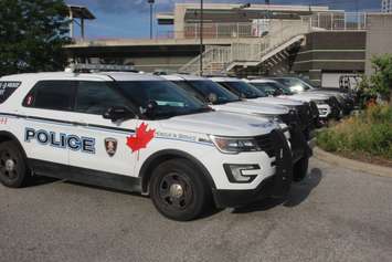 Windsor police SUVs, July 26, 2022. Photo by Mark Brown/WindsorNewsToday.ca.