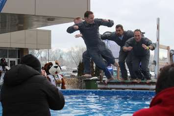 4th Annual Polar Plunge at the St. Clair College SportsPlex, Windsor, March 2, 2018. Photo by Mark Brown/Blackburn News.
