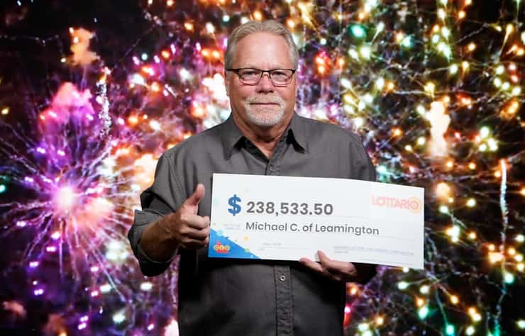 (Photo of Michael C. of Leamington courtesy of the Ontario Lottery and Gaming Corporation)