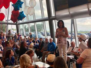 #ProjectONRoute presentation at the Tilbury ONRoute on Tuesday, July 30, 2019. (Photo by Allanah Wills)