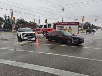A second crash on December 2 in Sarnia (supplied by: Sarnia Police Service)