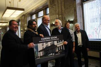 Windsor mayor announces plans for historic Paul Martin Building in downtown Windsor, December 14, 2023. (Photo by Maureen Revait)